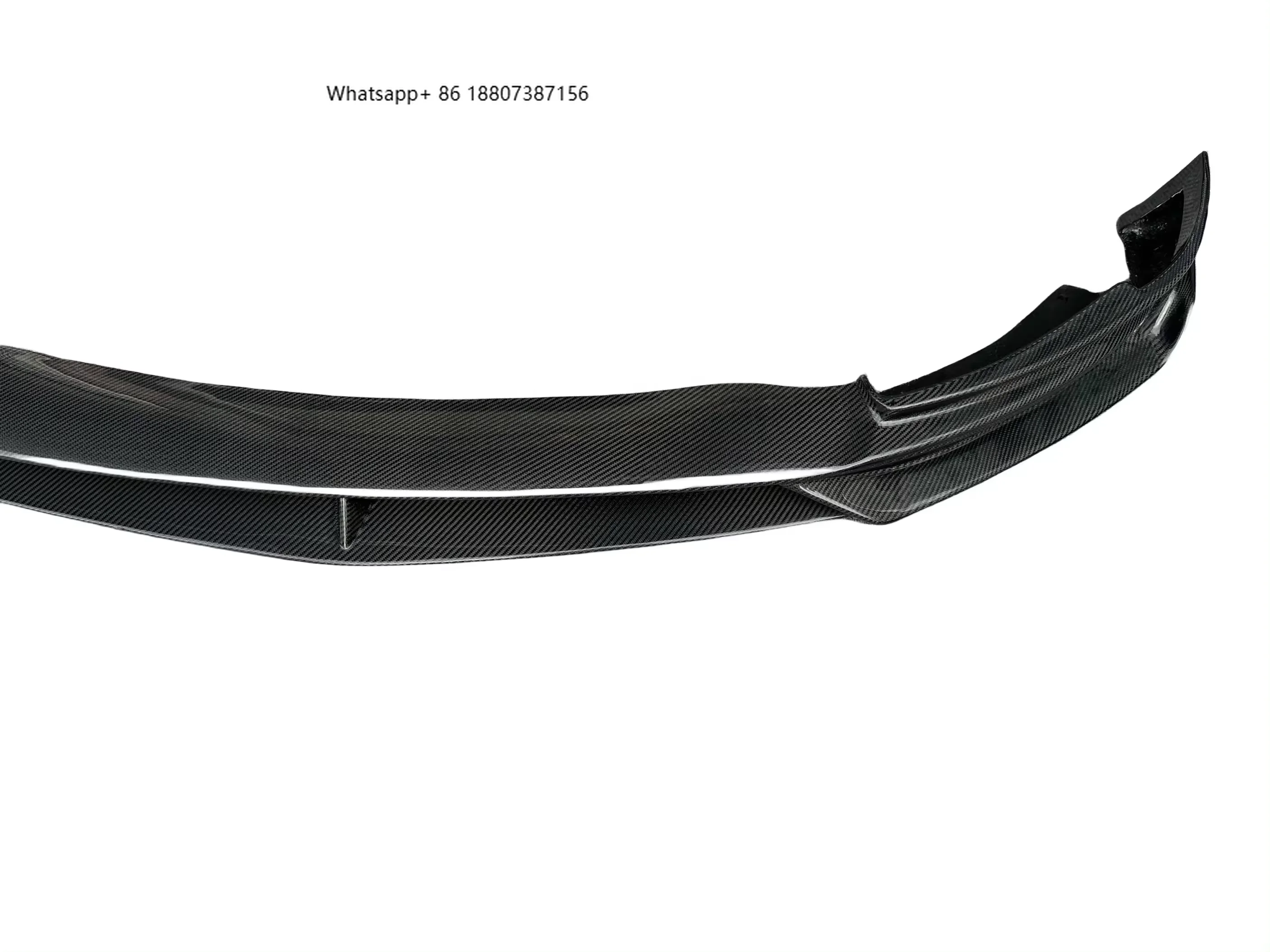 

True Carbon Fiber Front Bumper Lip forTesla Model Y Carbon Black Front Lip C Style