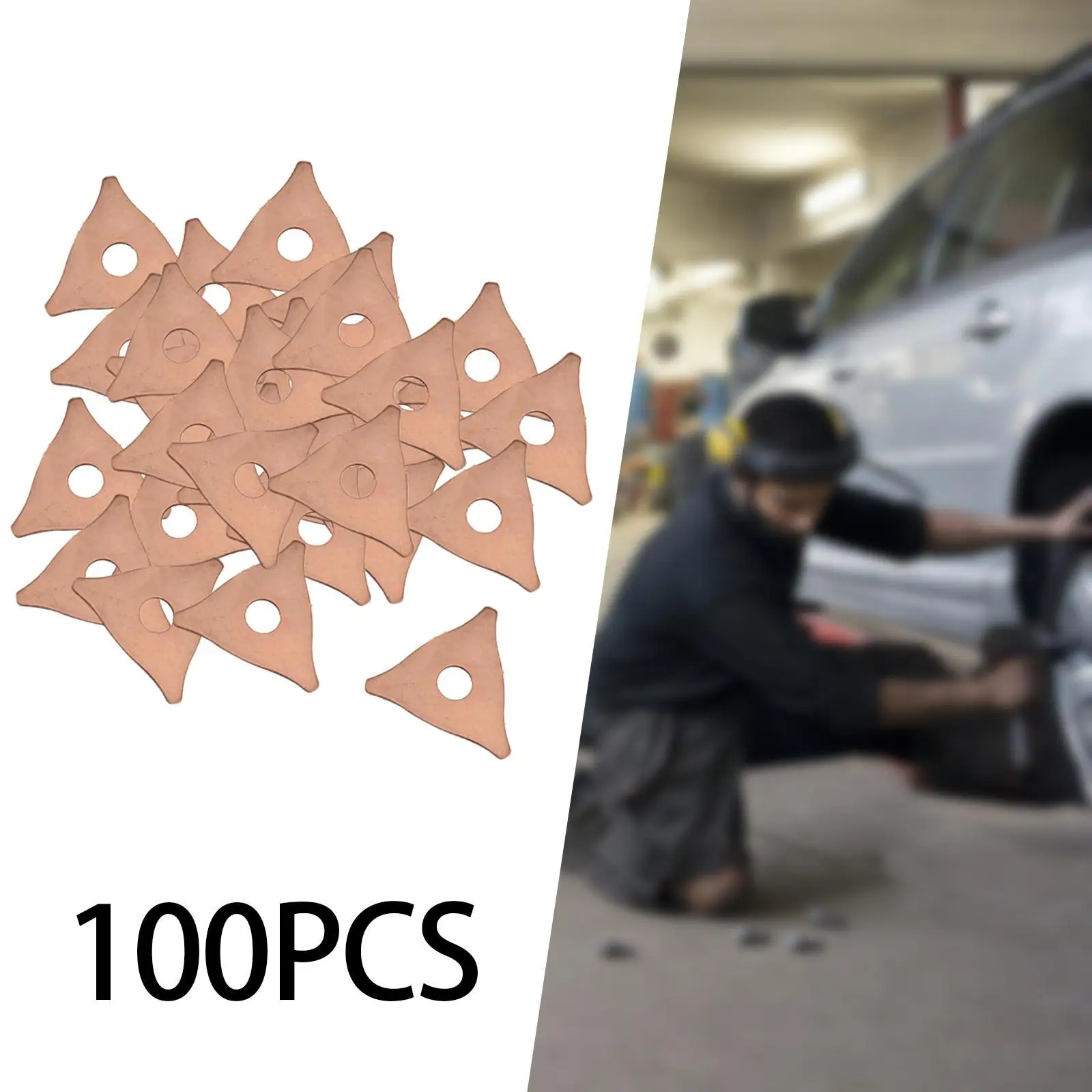 

100x треугольная шайба, кузов автомобиля, грузовика, оборудование из листового металла, кольца для съемника вмятин