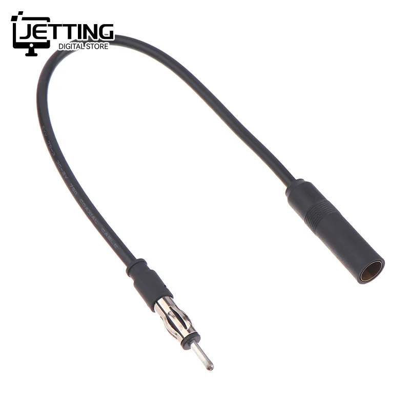 ✍38cm Car FM AM Radio Car Antenna Extension Cable Cord DIN Plug Connector Coaxial Cable Car Radio Antenna Extension Cable