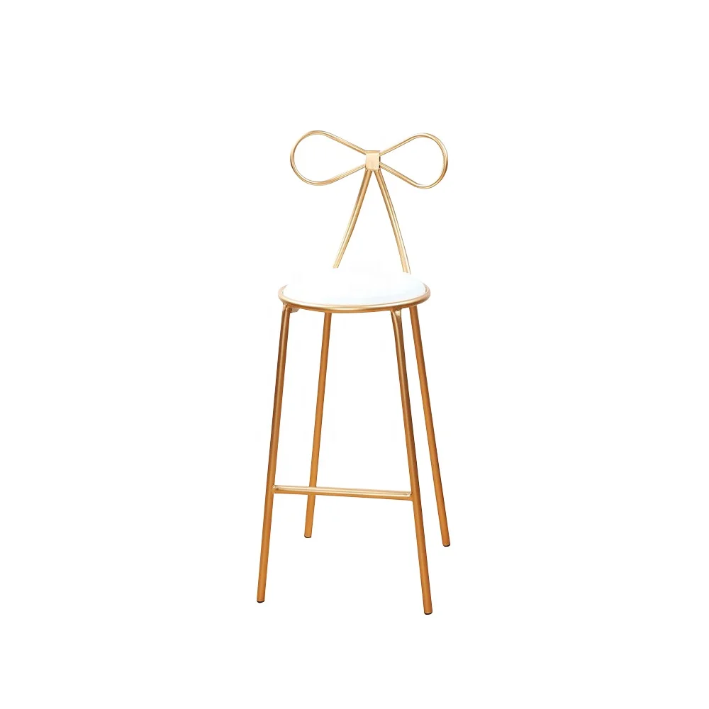 Nordic Simple Iron Lounge bar Chair Creative High Stool Dining Chair