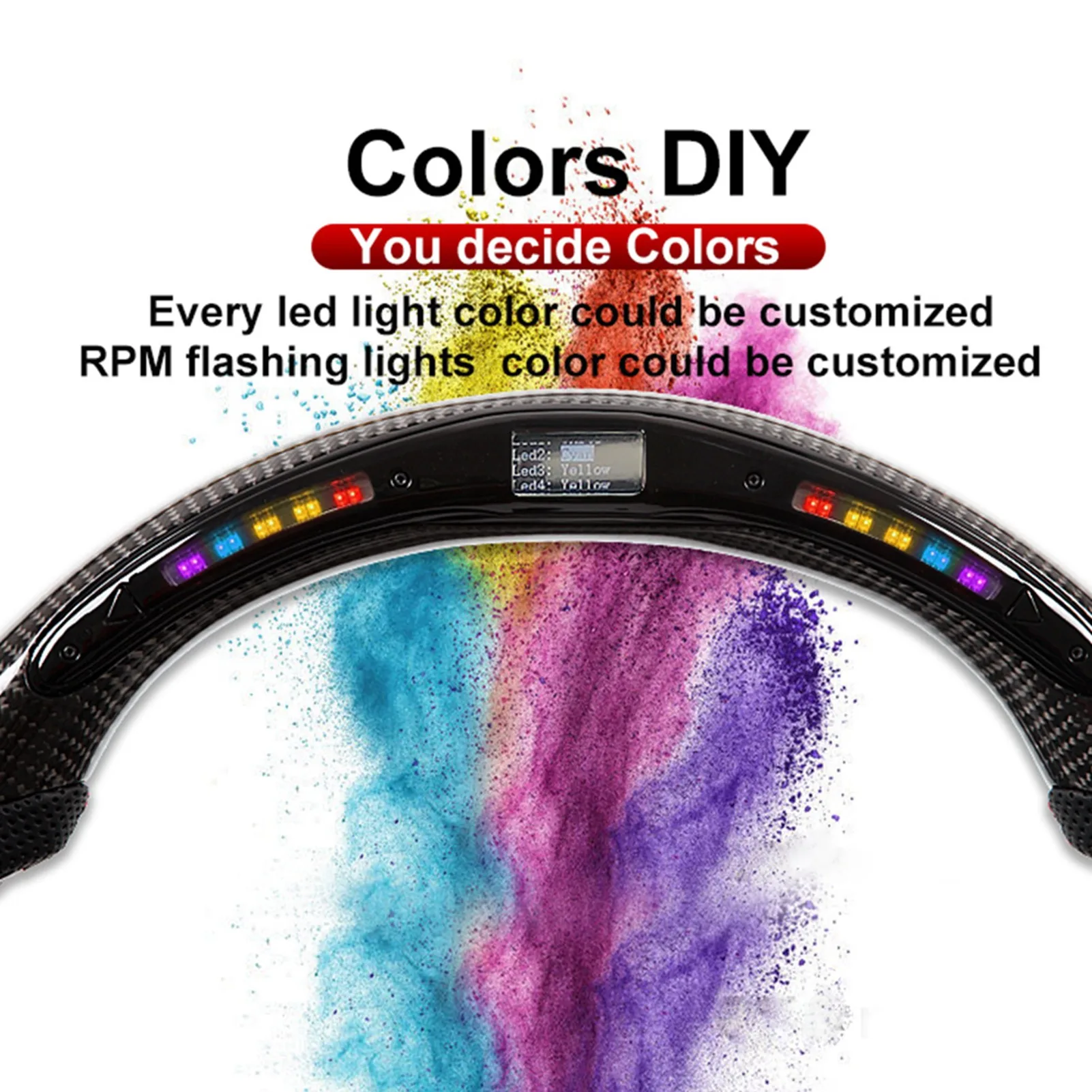 Carbon-Lenkrad, perforiertes NAPPA-LED-Autolenkrad aus Carbon, passend für 370z 2009-2020 Lederlenkrad