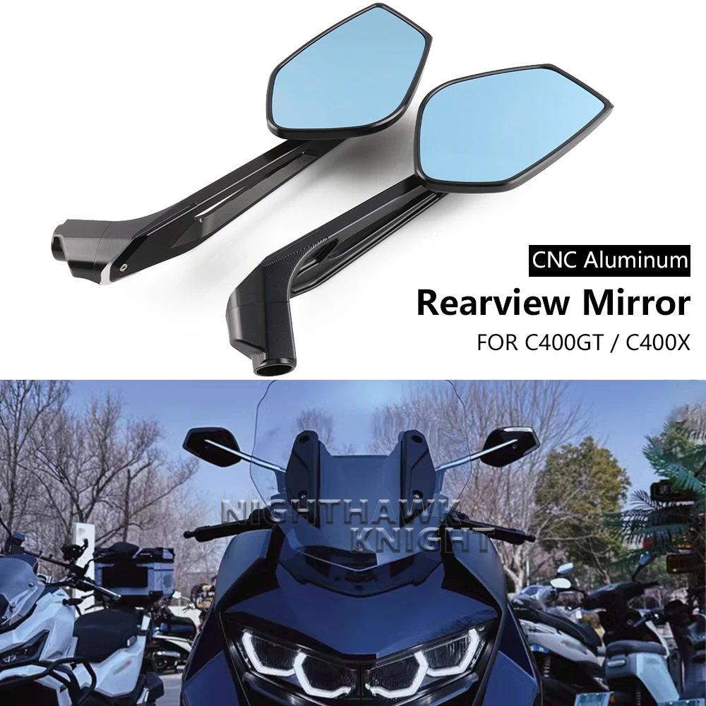 

New A Pair For BMW C400GT C 400GT C400X C 400X Motorcycle Accessories Wide Angle Rearview Mirror Rear Side View Mirrors