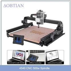 CNCスピンドル金属フライス盤、レーザー彫刻機、3Dプリンターカッター、木工ツール、4540、40w、500w