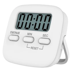 Kitchen Timer Large LCD Screen Study Reminder Alarm Clock Clockwise/Countdown Timing Alarm Cock with Bracket/Adsorption Magnet