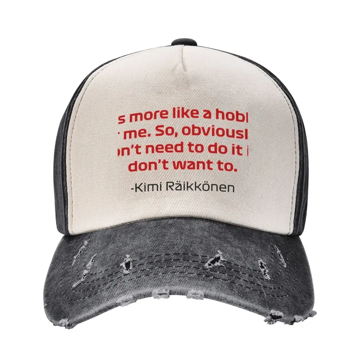 Kimi R?ikk?nen Its more like a hobby for me full quote Baseball Cap Wild Ball Hat dad hat hard hat Caps Women Men's