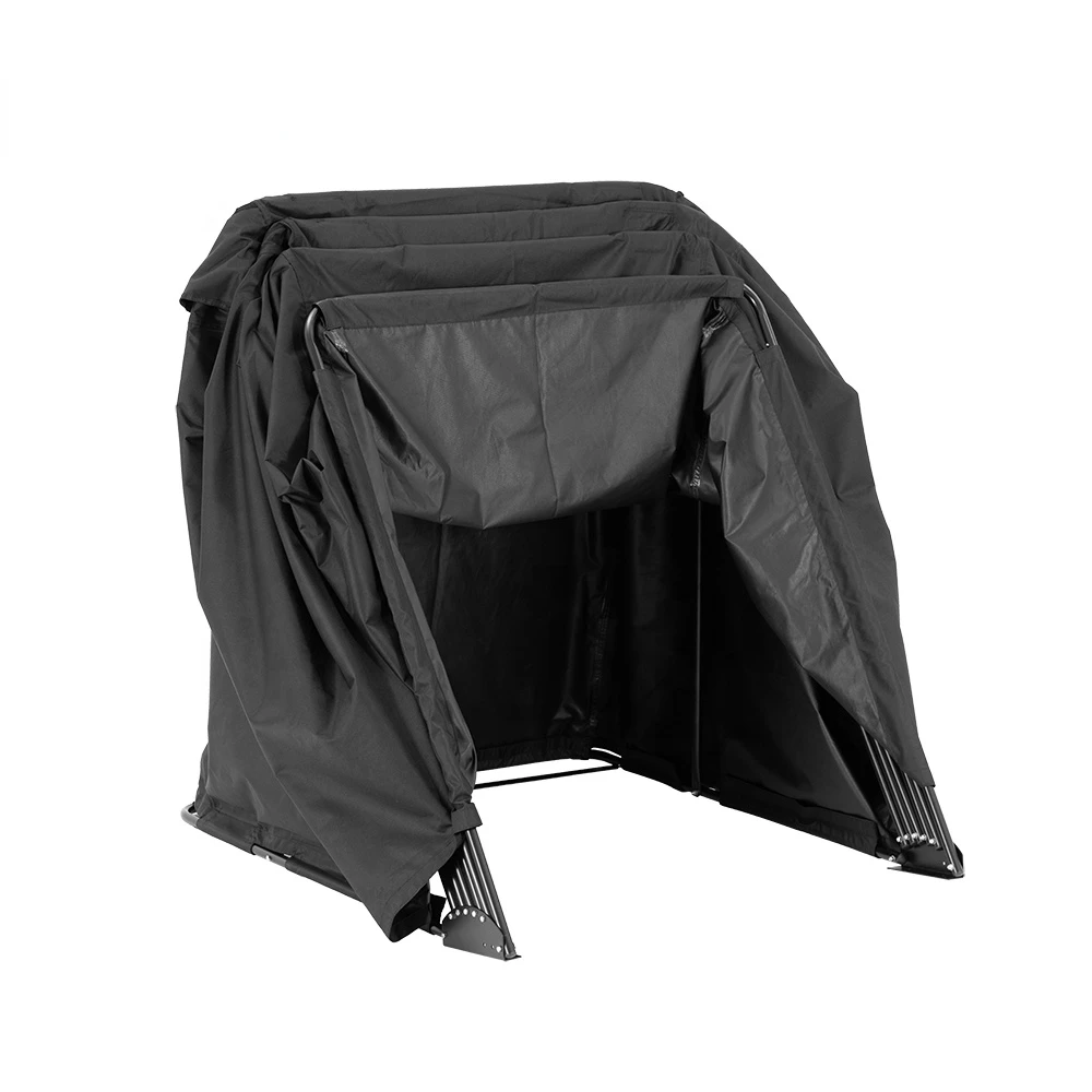 Outdoor 600d  Folding Motorcycle Bike Box Garage Storage Cover Set Hard Shelter