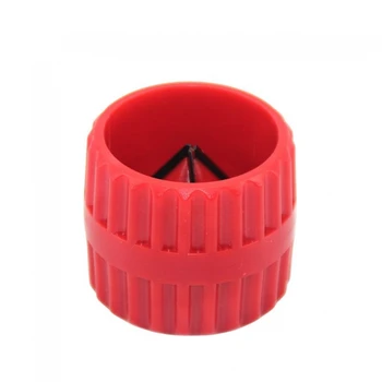 5-38mm vermelho redondo engrossado tubo de cobre chanfro mão chanfradura ferramentas de rebarbação para tubo de metal interno/externo rebarbação
