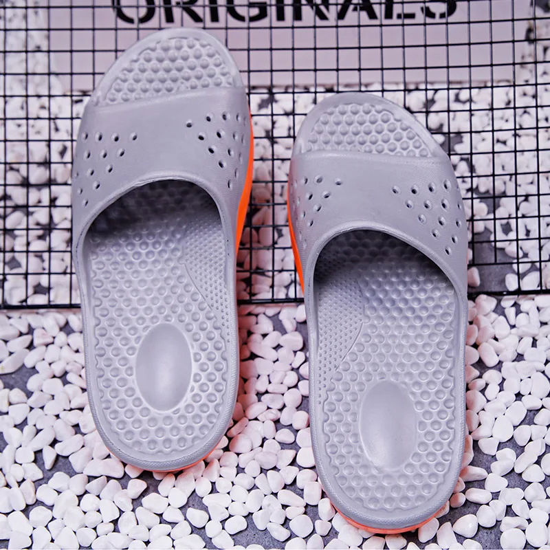 رجل المطاط الشريحة النعال صنادل شاطئ مسطحة الصيف الشرائح غير رسمية في الهواء الطلق داخلي أحذية المنزل زائد حجم كبير 49 50 51 52 53 54 #3