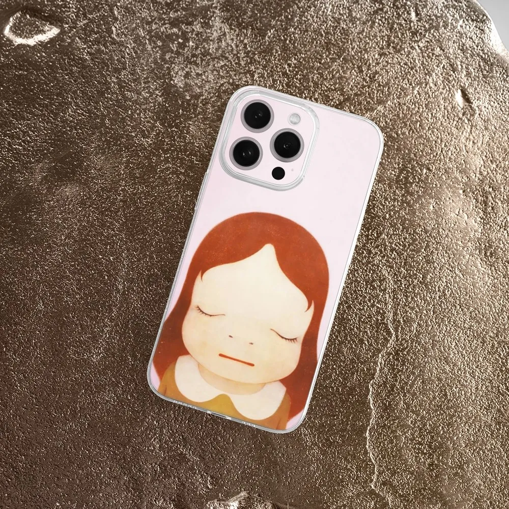 Nara art Yoshitomo Phone Case  For IPhone 16,15,14,13,11,12 Pro Max Mini X XR XS 7,8 Plus SE Clear Shockproof Soft Cover