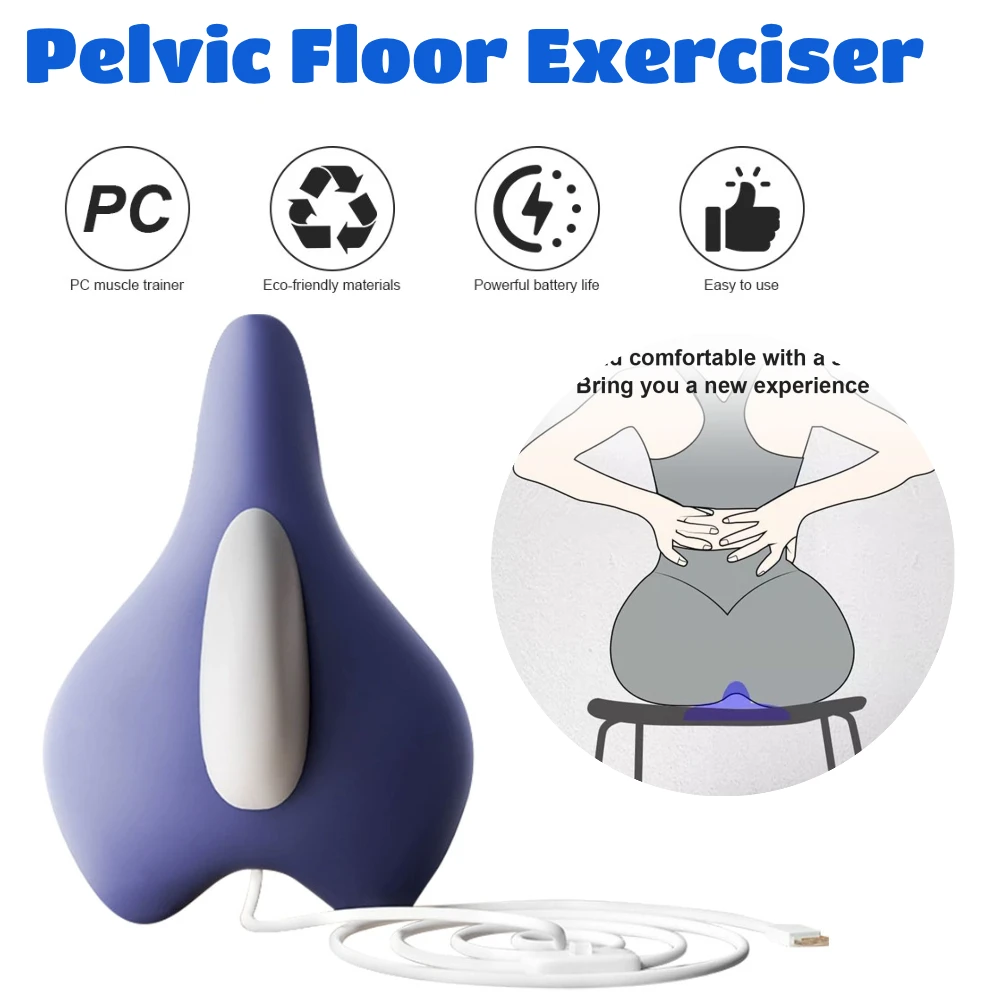 

Pelvic Floor Muscle Trainer Kegel Training Massage Repair Cushion 4 Vibration Massage Modes Pelvic Floor Ergonomic Trainer