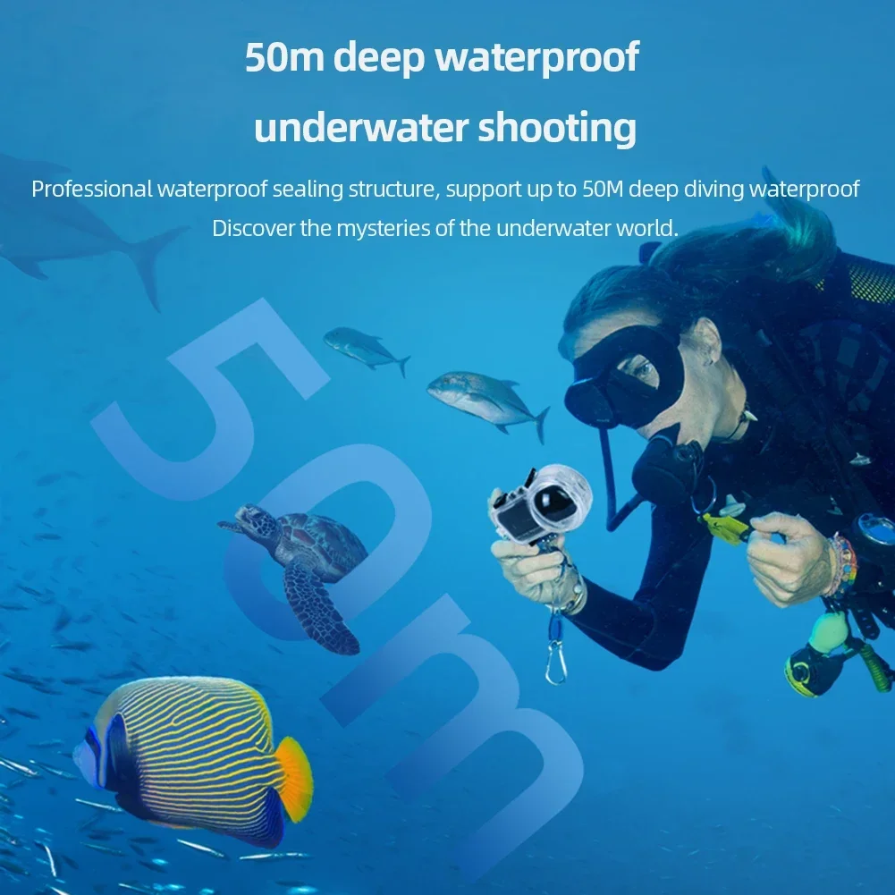 Invisible Dive Case 50m Waterproof Dive Protective Case Underwater Dive Housing Accessories Anti-scratch for Insta360 X3 Camera