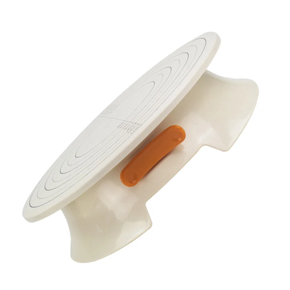 

1Pcs Cake Decorating Turntable 12 Inch Plastic Rotating Cake Stand Textured Surface Non Slip Revolving Platform for Home Bakery