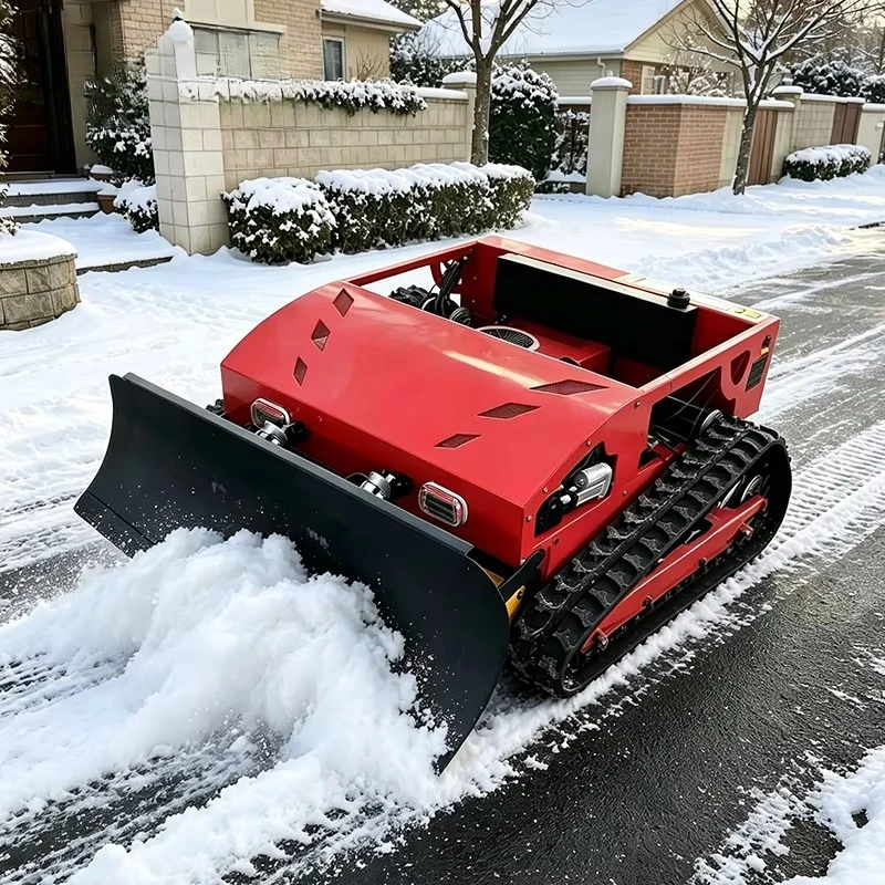 RC Tracked Snow Plow Robot Remote Contro All Terrain for Mowing Slope Wetland Snow Removal