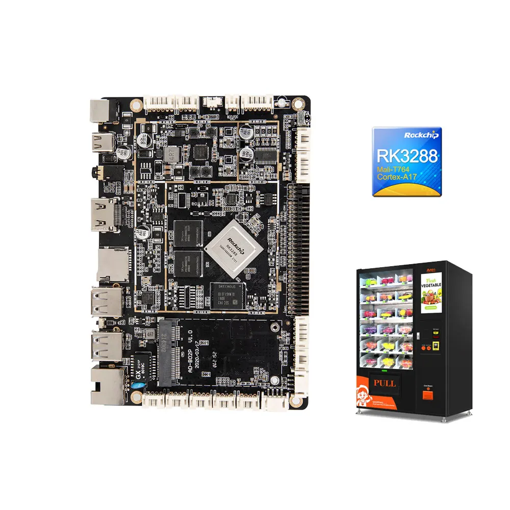 Android Rockchip RK3288 Quad Core A17 IOT Embedded Industrial Vending Machine Board