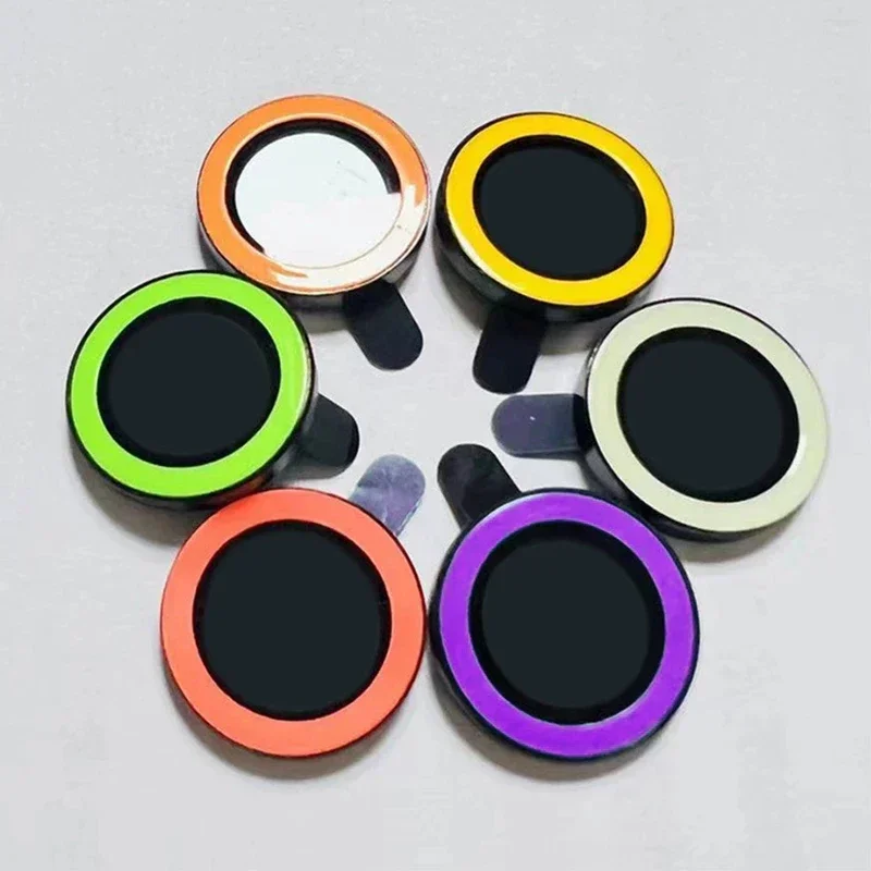 2-3Pcs Luminous Camera Lens Protector For IPhone 14 15 16 Pro Max Ring Glass For IPhone 16 15 Plus 12 13 Mini Back Len Glas