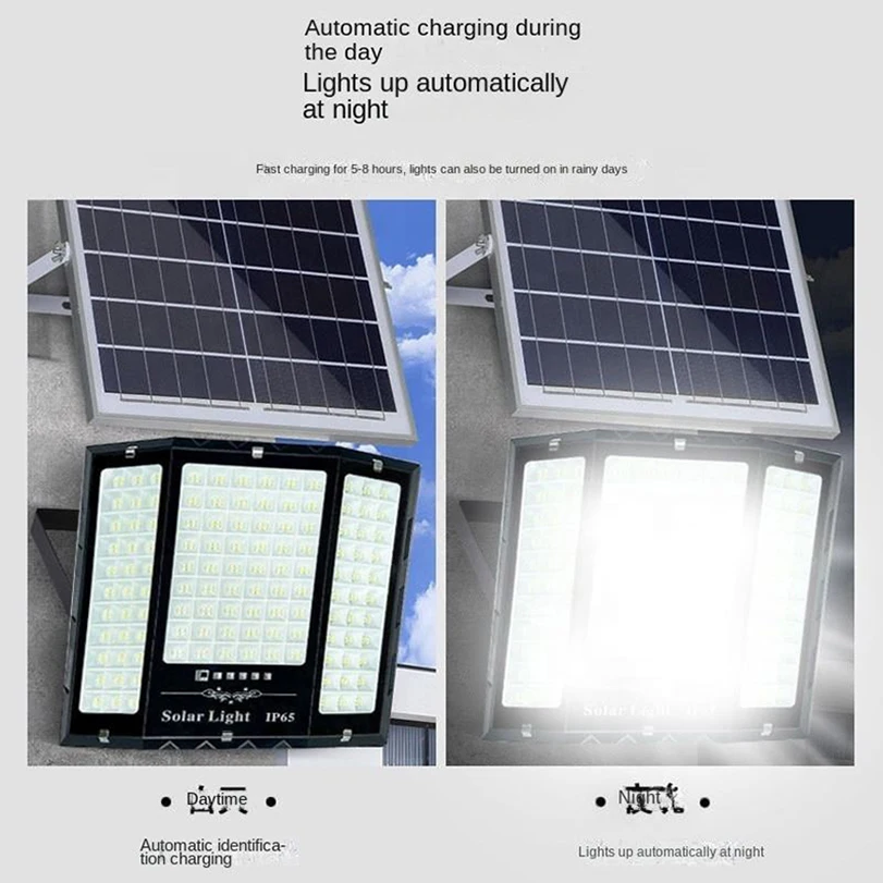 2000w 4000w 8000w Solar Flood Light LED Solar Powered Spotlight Outdoor Waterproof Reflector Solar with Remote Control Lights