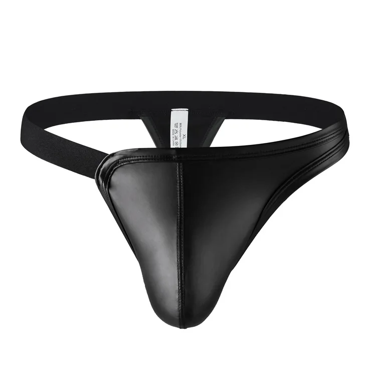 Men Triangle T Thong Cotton Fabric Hollow Out 3D U Convex Big Pouch Sexy Breathable Male Underwear