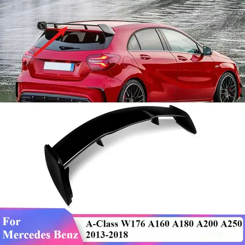 For Mercedes Benz A-Class W176 2013-2018 A160 A180 A200 A250 A45 Hatchback Spoiler ABS 5-Door Roof Wing