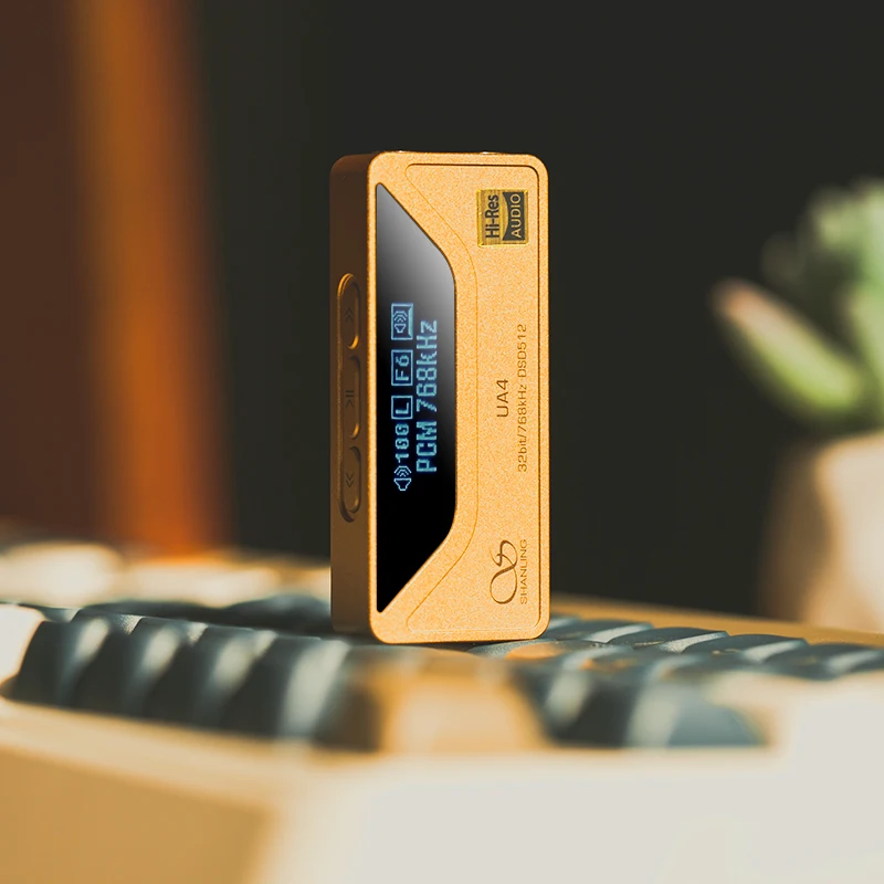 SHANLING UA4 HIFI USB portatile DAC AMP MQA Amplificatore per cuffie Audio ad alta risoluzione ES9069Q PCM768 DSD512 Uscita 3,5 mm 4,4 mm