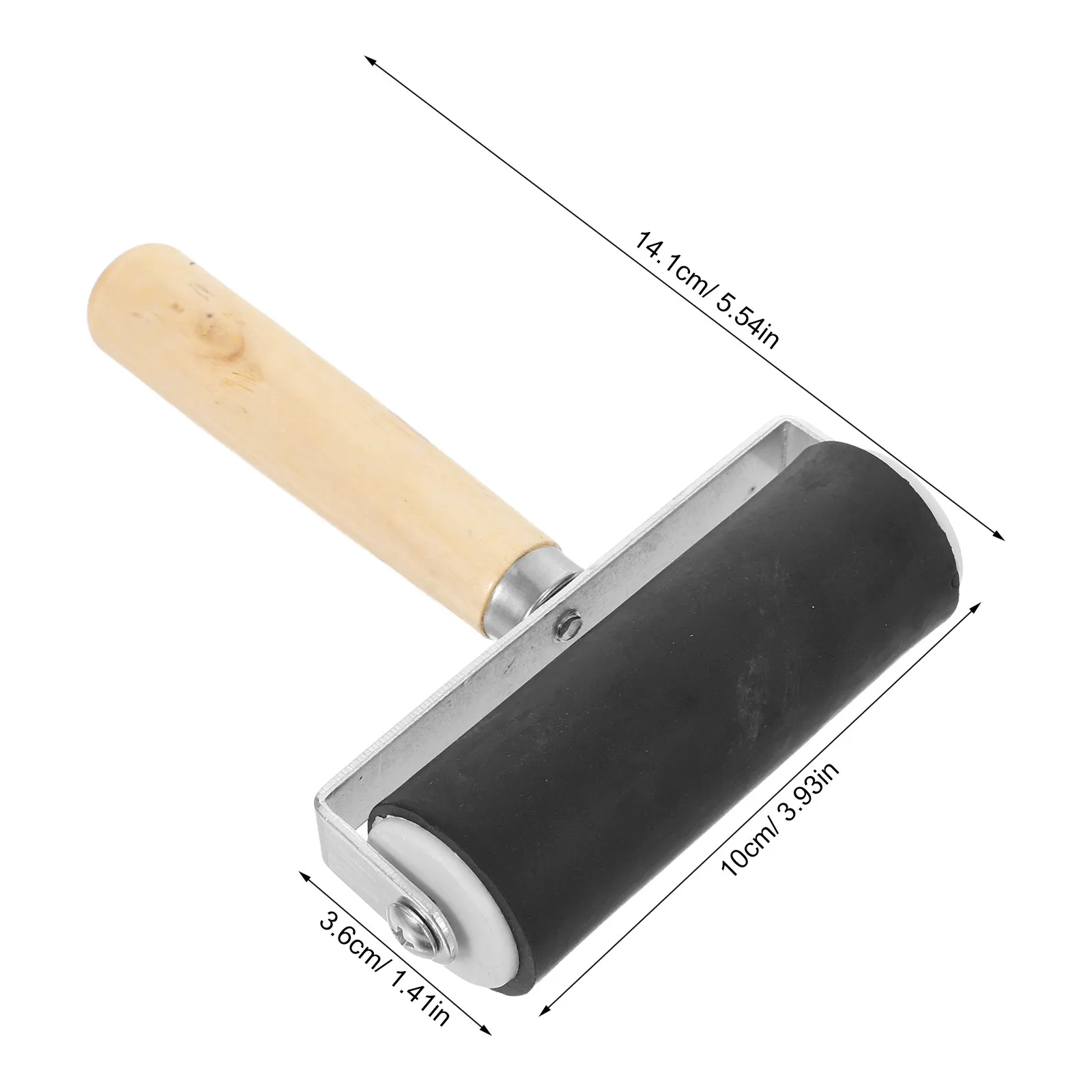 2Pcs Linocut Rubber Print Rollers Art Craft Ink Rollers for Printmaking Stamping Fabric Paper Card Use Stamp Ink Roller