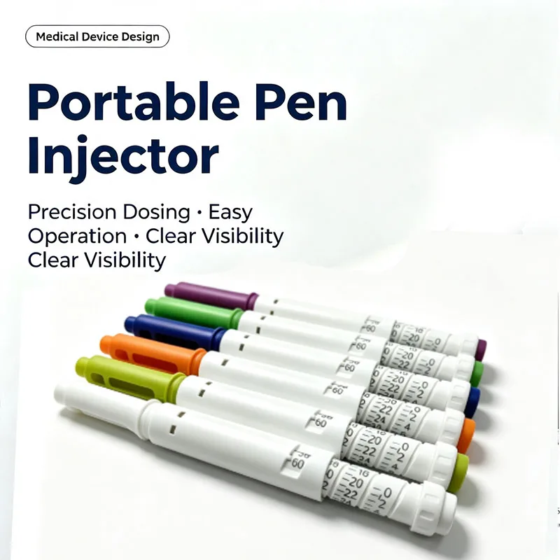 10PCS Titanium Disposable Injection Pen, 60U Adjustable Dosage, Insulin & Peptide Pen (Excluding Medication)