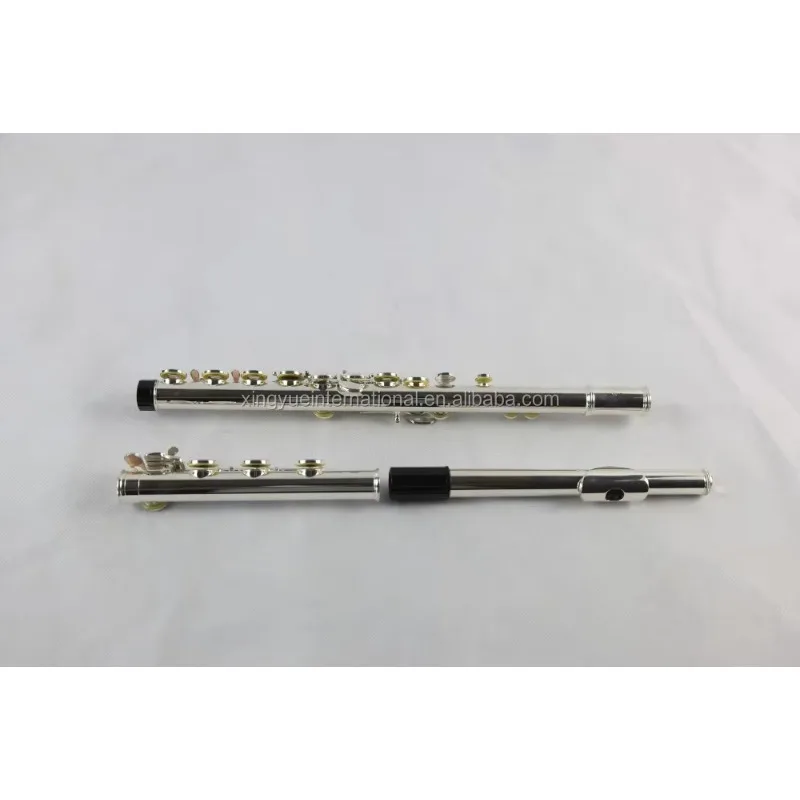 17 Open Holes Flute Silver Plated