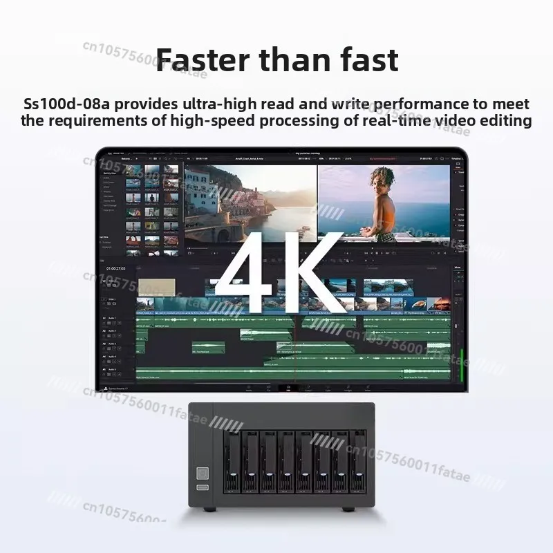 Professional 4K Video Editing Storage SS100D 08A High Speed Array Cabinet