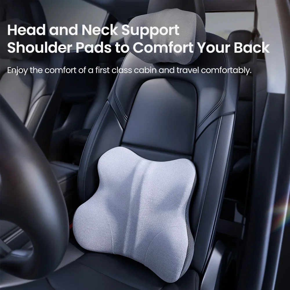 Clouds Cashmere Head Pillow Protective Lumbar Back Support Breathable Car Headrest Cushion Relieve Stress Car Accessories