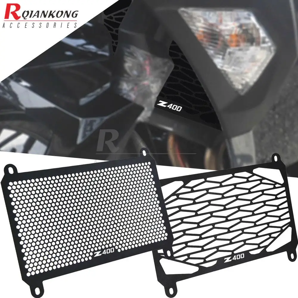 

Motorcycle Radiator Grille Guard For Kawasaki Ninja 400 2018-2024 Z400 2019 2020 2021 2022 2023 2024 Oil Cooler Cover Protector