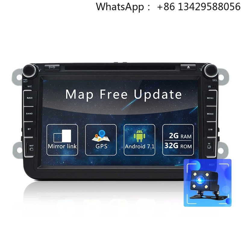 

2 Din Car DVD Multimedia Player Android GPS Autoradio for Volkswagen/FORVW/Passat/POLO/GOLF/Skoda/Seat/Leon 3G Wifi Radio