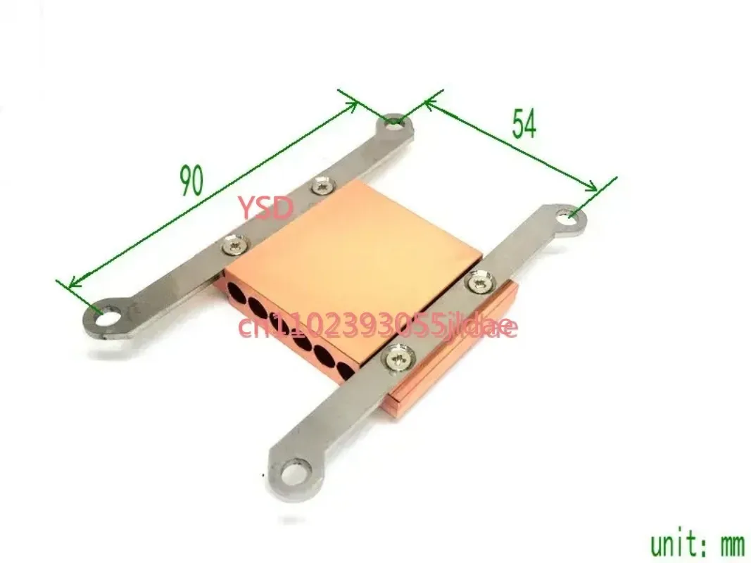 

AMD AM4 AM5 CPU Heatsink Copper Splint 6-Hole Heat Pipe Mounting Plate Screw Backplane