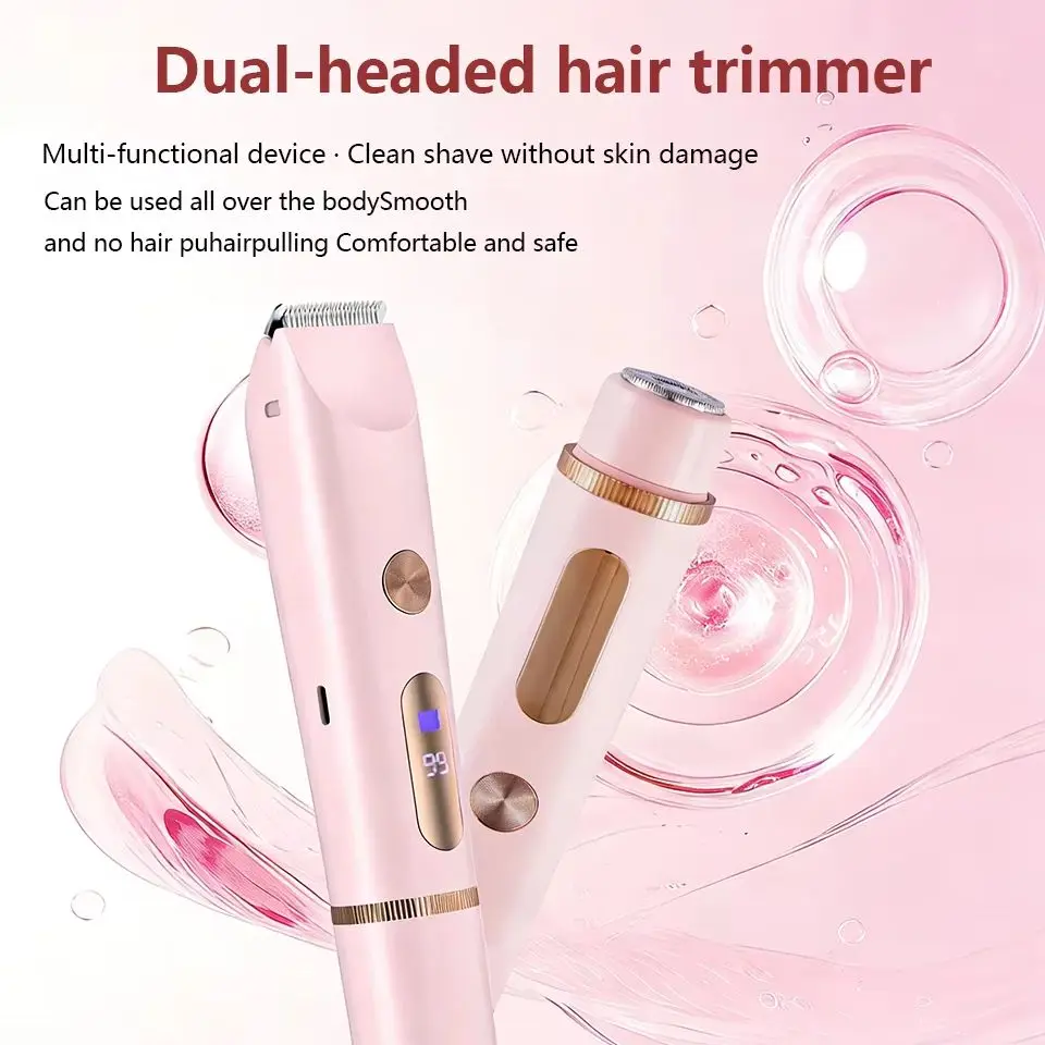 

SKT667 Dual Head Shaver: Full-Body, Painless Hair Removal, No Black Spots, Quiet & Smooth