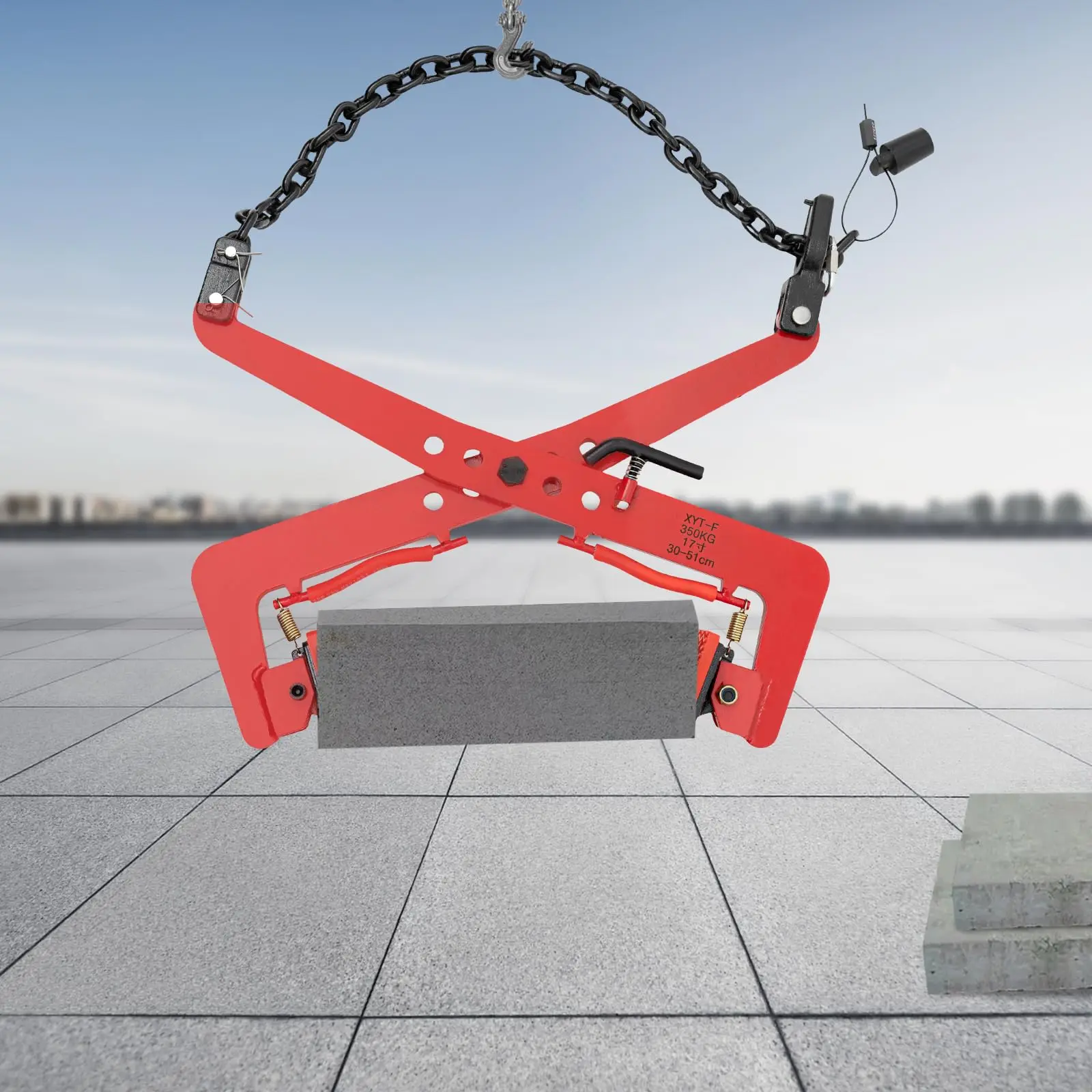 350kg/771.6 Lbs Granite Slab Lifting Clamp Lifting Clamps Lifting Pliers Vertical Steel Plate Clamp of Glass Slabs Metal Sheet g