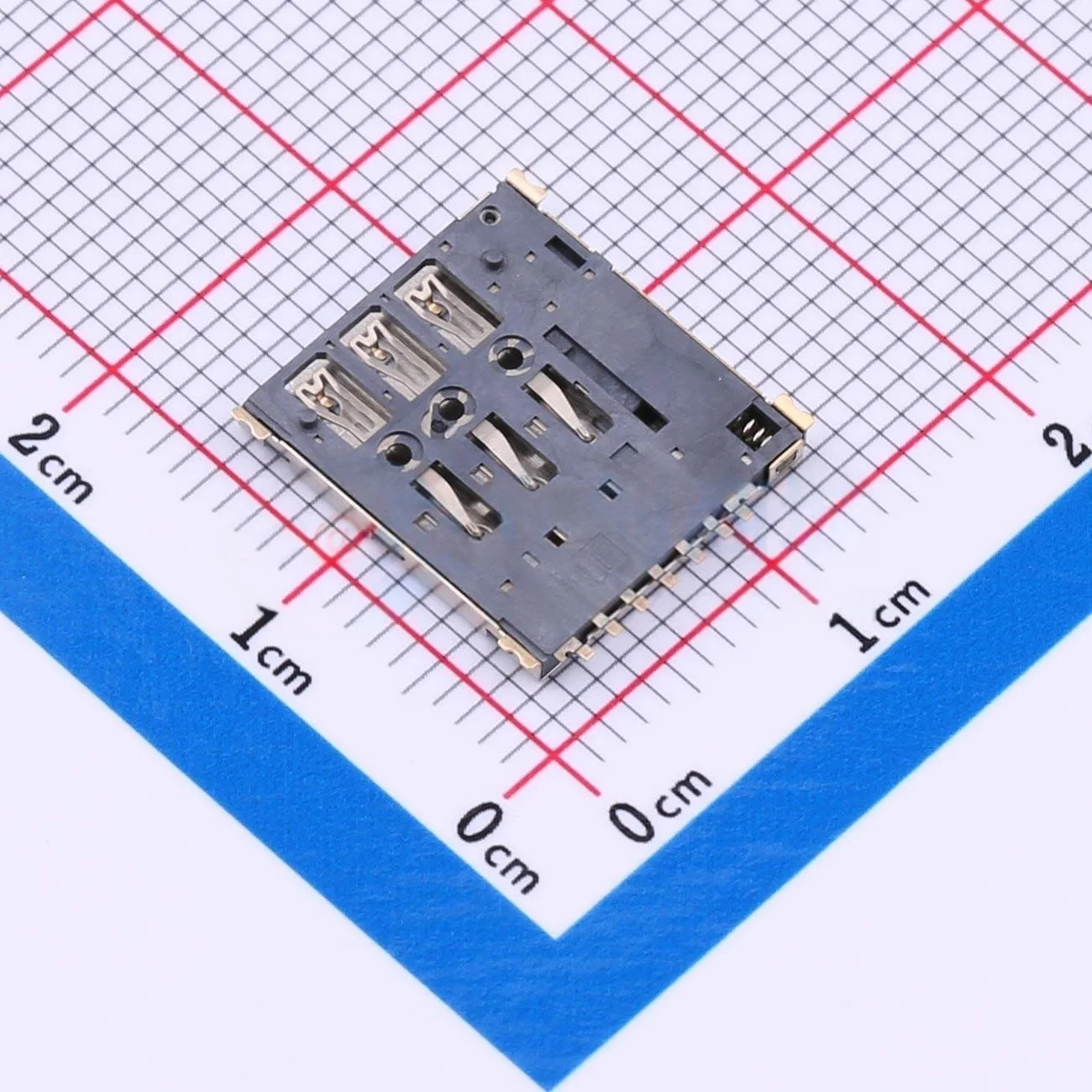 10Pcs/Lot Nano-Sim Card Holder 7P Card Holder Card Slot Self-Elastic Gold-Plated Nano Sim Sd Card Connector
