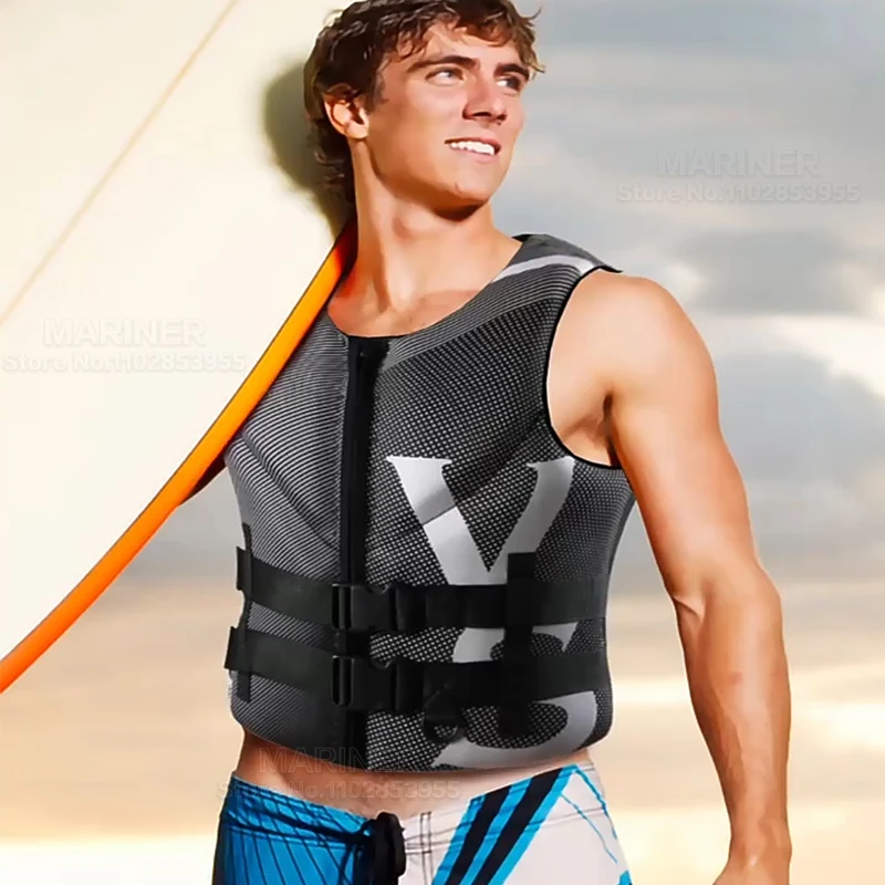 

Life Jacket for Adults Neoprene Men Life Vest Water Sports Swim Drifting Fishing Jet Ski Vest Kayaking Boat Women Life Jackets