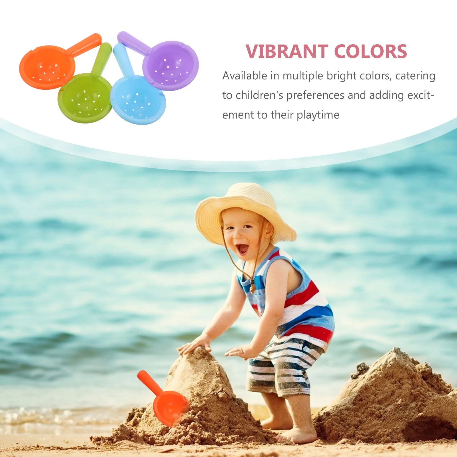 24Pcs Kids Beach Shovels Multifunctional Interactive Bath Set Sand Digging Scoop for Sandbox Bathtime Outdoor Indoor Water Play