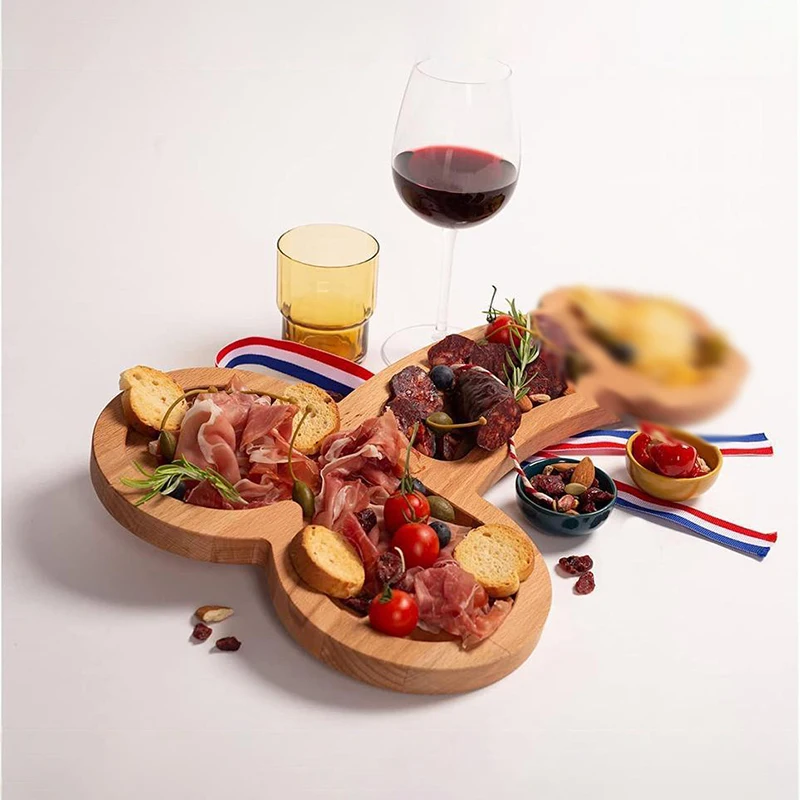 Holz Lustige Platte Kreativität Dinner-Party Grill Geschirr Bbq Snack Candy Dish Esstisch Atmosphäre Requisiten Regal – Detail 7