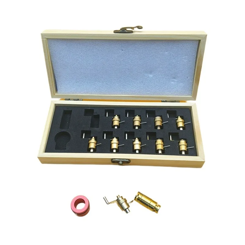 Watch Repair Mainspring Winding Tool, Brass Mainspring Coiler Winder for Mechanical Watch Movement with Wooden Storage Case