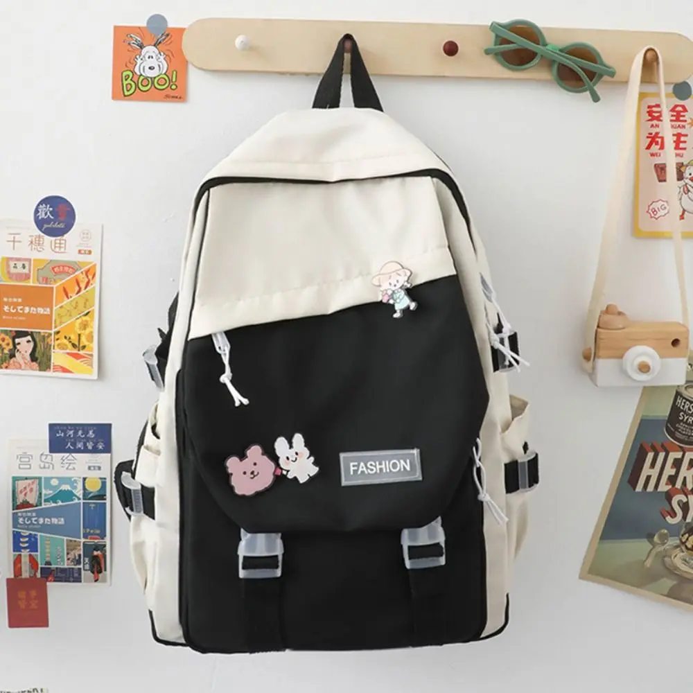 Nylon Book Bag Multifunctional Waterproof Large Capacity Backpack School Bag Boys Girls