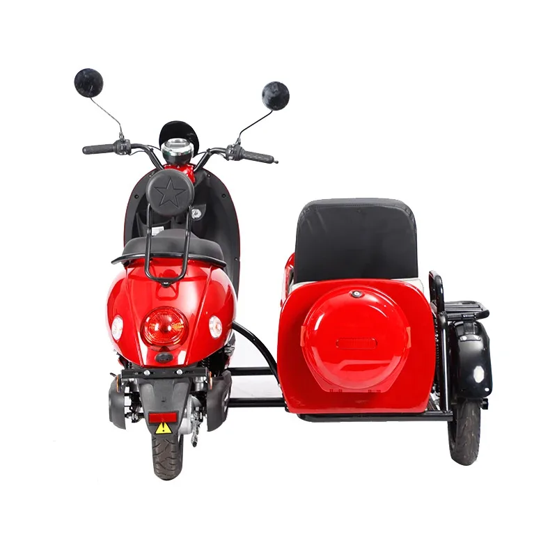 Factory Hot Selling Electrical Motorcycle Motorbike Side Car Three Wheel Electric Tricycle For Handicapped