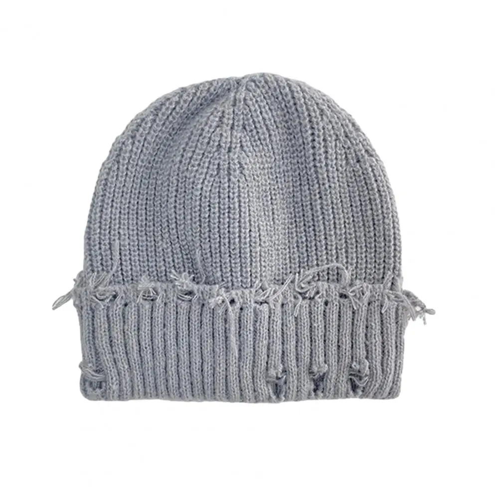 Soft Polyester Skull Cap Winter Knit Hat for Men Women Snow Cap Lightweight Warm Skull Cap for Outdoor Wear Thermal for Men