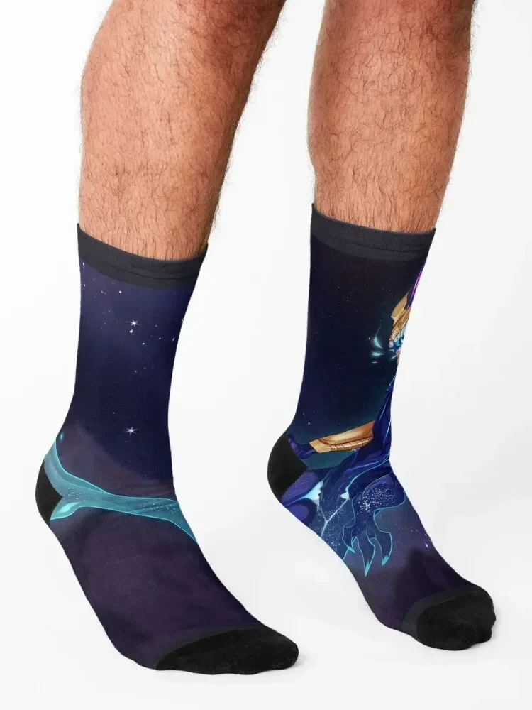 Aurelion Sol Socken warme Winter Hiphop Sport Laufsocken Damen Herren beheizte Strümpfe mit Aufdruck Herrensocken Damen