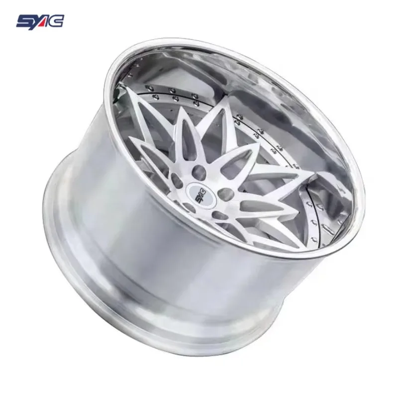 SYAC 2-PCS Pretty Forged Custom Aluminum Alloy Wheels Lightweight Passenger Car Rims For Car Refit
