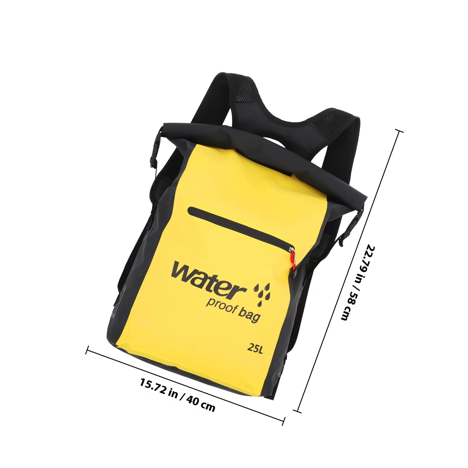 25L مقاوم للماء الانجراف تخزين على ظهره ضغط بولي كلوريد الفينيل شبكة الشاطئ حقيبة جافة للمشي التخييم في الهواء الطلق الانجراف حقيبة التخزين