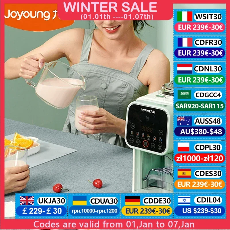 Joyoung Automatic Cleaning Food Blender Soymilk Maker Smart Multifunctional Food Mixer For Home DJ06E-K520