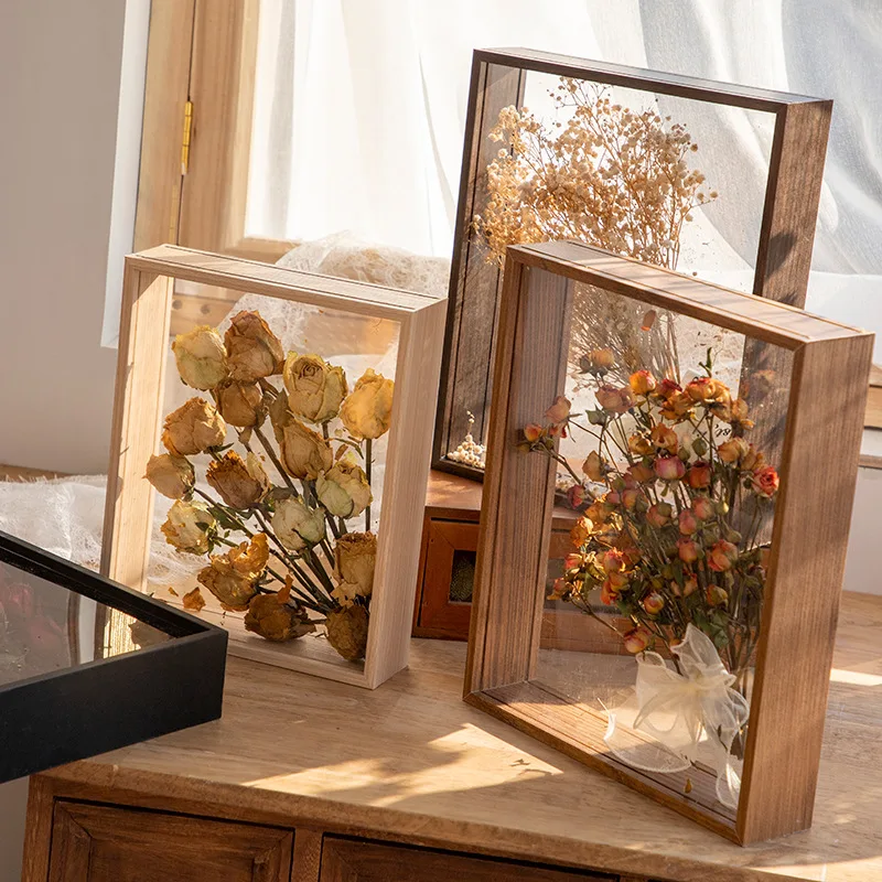 

Exquisite Dried Flower Photo Frame, Exquisite Specimen, Hollow DIY, Craft Gift, Home Decoration Ornaments, 1 Set