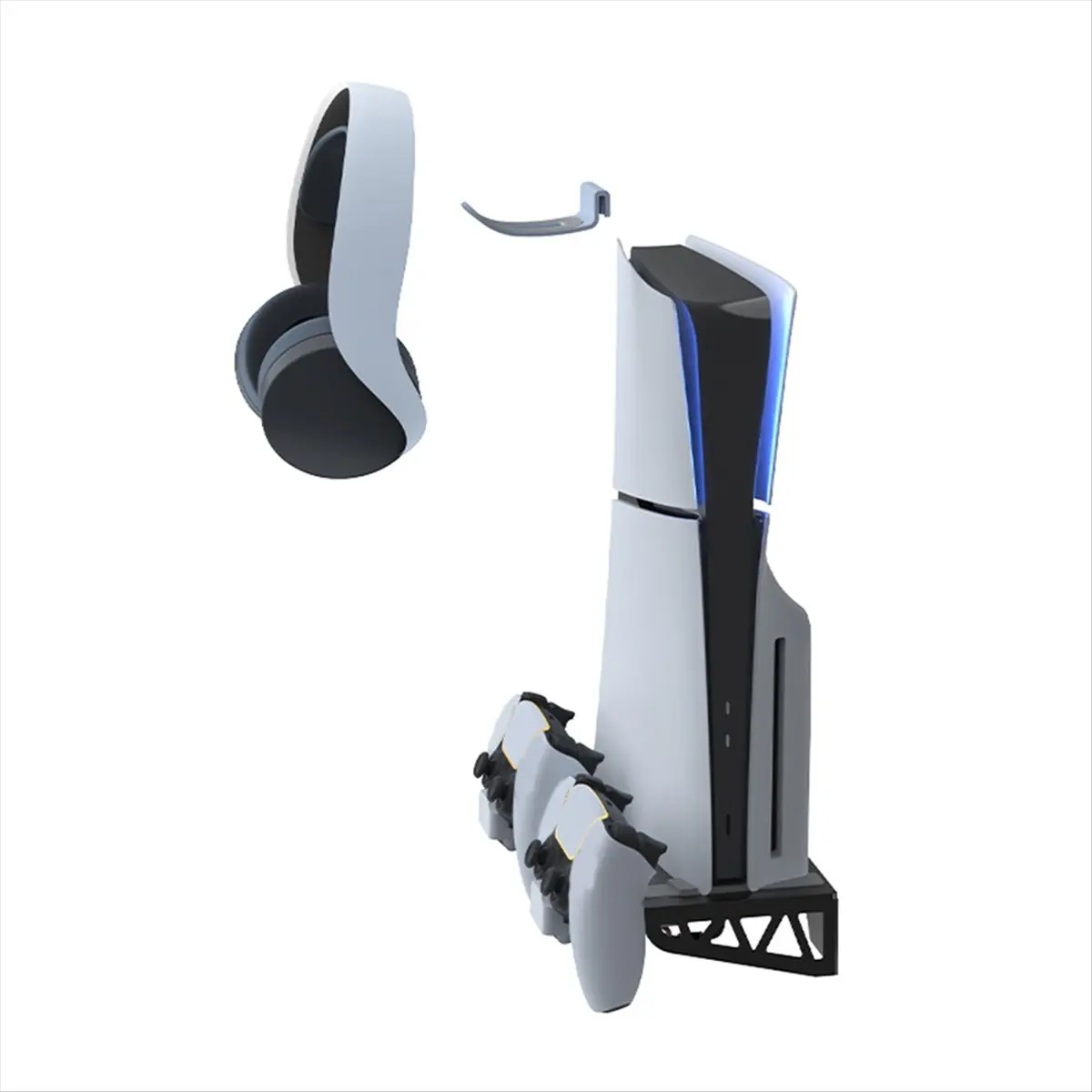 Summer sale  For Wall Mount Charging Station with Headset Holder, Wall Charger Stand for & Slim, Disc & Digital