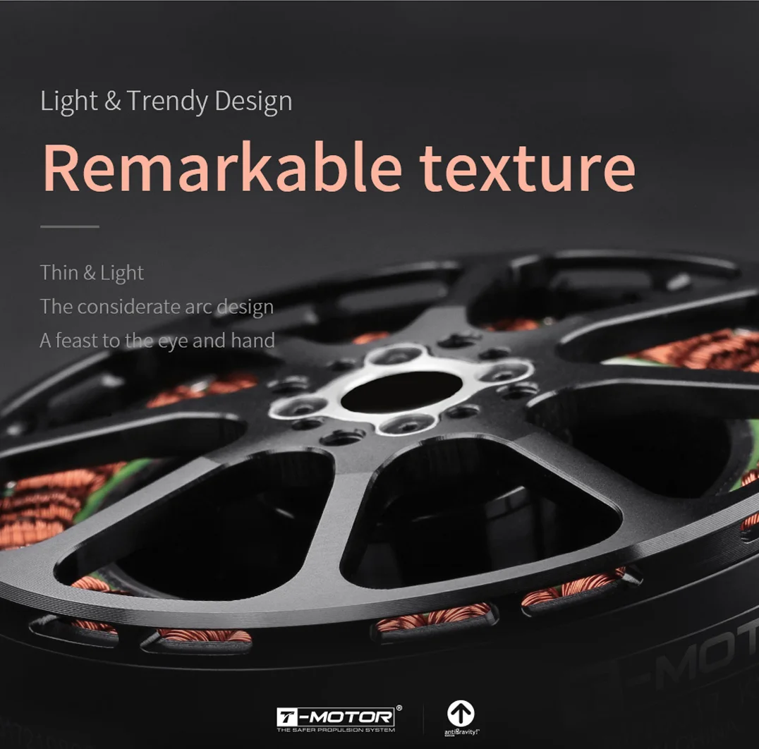 

T-MOTOR MN8017 KV120 Brushless Motor for Industrial Inspection Drone Agricultural Spraying UAV Heavy Lift Multicopter Propulsion