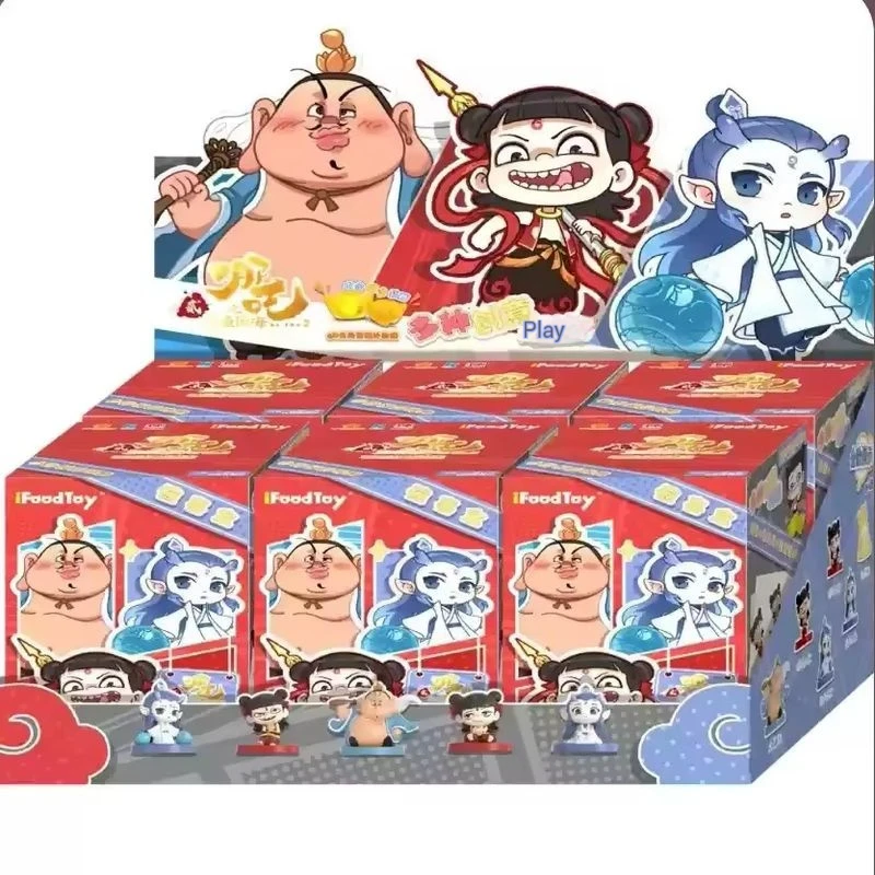 Genuine Brand Nezha2 Movie Inspired Cool Handcrafted Blind Box Decoration Set Nezha Suite Complete Box Collectible Toy Popular