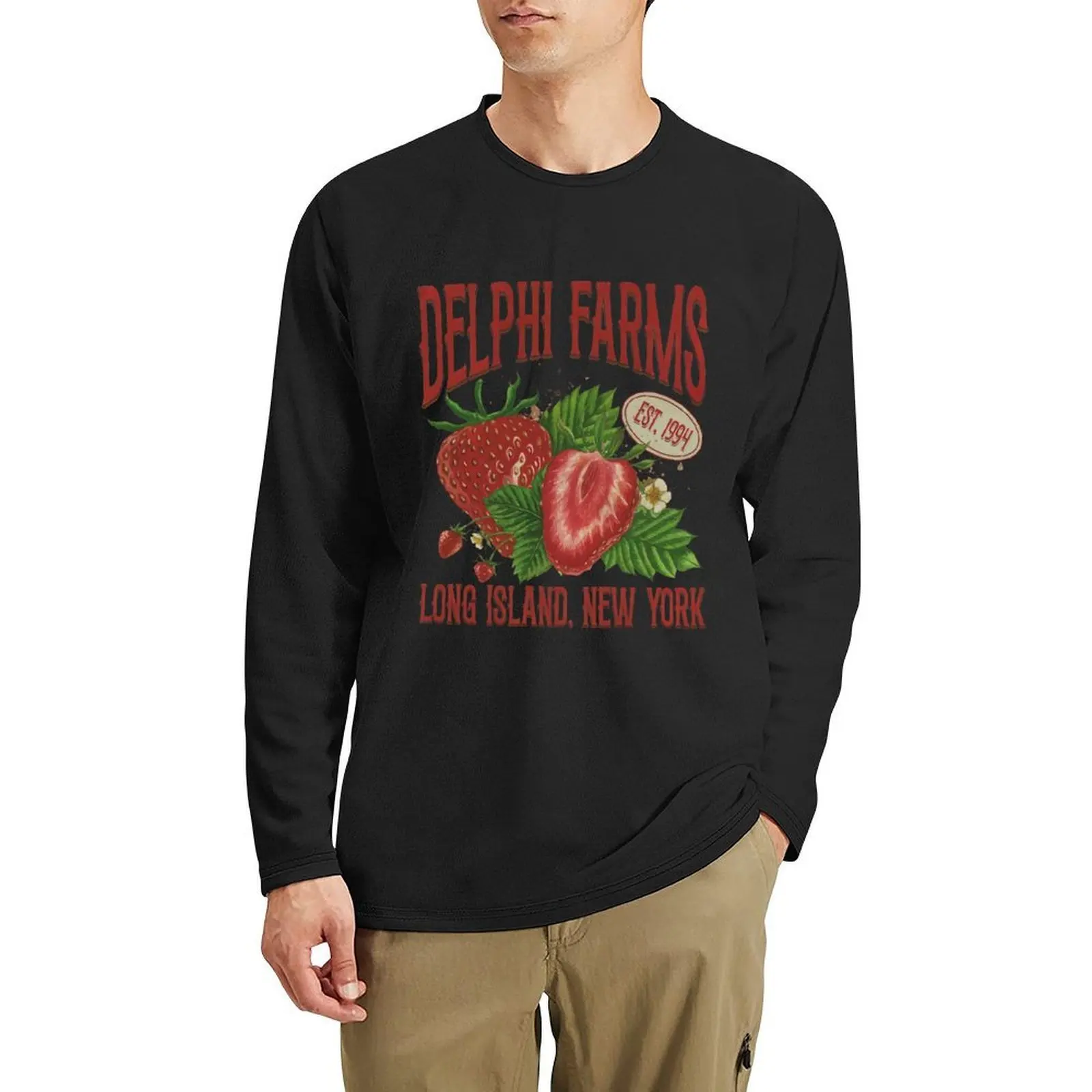 Delphi Farms Long Island Percy Jackson Long T-Shirt graphic t shirts hippie clothes plain white t shirts men